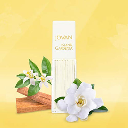 Jovan Island Gardenia Eau de Cologne Spray 1.5 fl oz (Pack of 1), Notes of Neroli, Gardenia, and Sandalwood, Women's Fragrance, Long Lasting, Everyday Fragrance, Travel Size