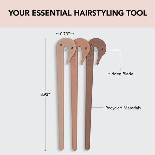 Kitsch Hair Tie Cutter – Pain-Free, No-Damage Tool for Kids, Girls & Toddlers (3pc) - Cart Shape