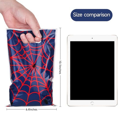 ADARRO 40PCS Spider Wed Party Favor Bags, Red & Blue Cartoon Goodie Candy Bags for Birthday Party Supplies