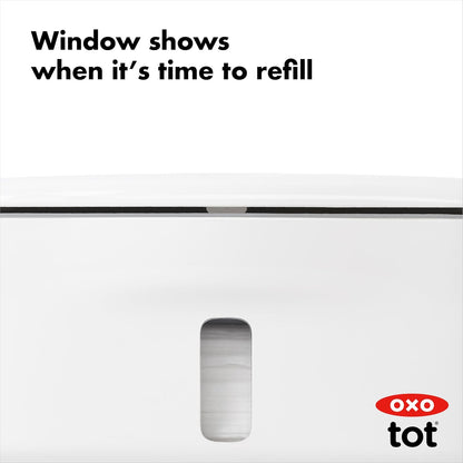 OXO Tot Perfect Pull Baby Wipes Dispenser – One-Handed Wipe Holder, Moisture-Sealed, Refillable