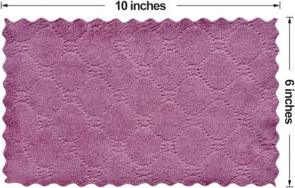 12PCS Double-Sided Microfiber Kitchen Towels, Reusable Cleaning Cloths 10x6 - Cart Shape