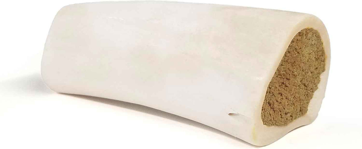 Cadet Stuffed Shin Bone, Long-Lasting Dog Chew Bones for Aggressive Chewers, High Protein Filled Bone Dental Chew for Dogs, Peanut Butter Flavor Filling, 5-6" for Large Dogs