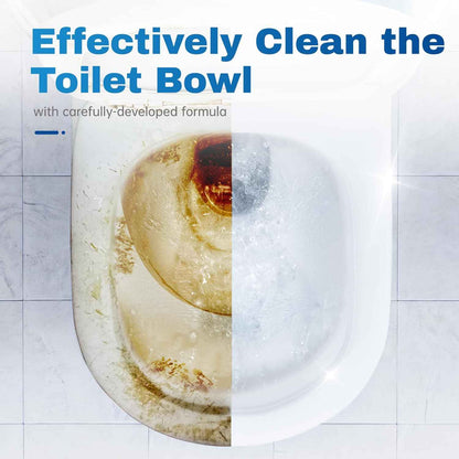 Vacplus Toilet Bowl Cleaner Tablets 30 PACK, Automatic Toilet Bowl Cleaners with Bleach for Deodorizing and Descaling, Bathroom Cleaner Against Tough Stains