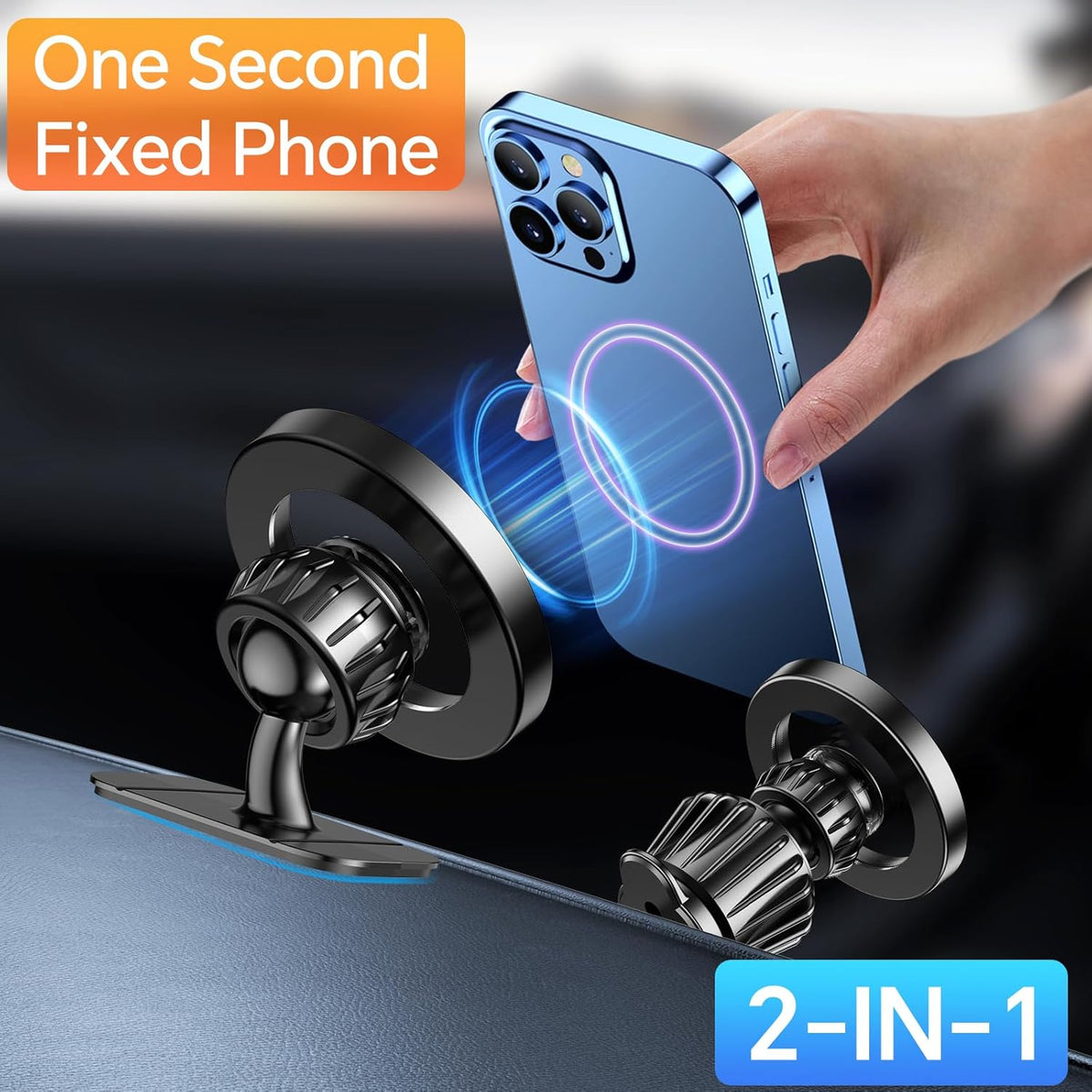 Kaistyle for Magsafe Car Mount【20 Strong Magnets】Magnetic Phone Holder for Car Phone Holder Mount Dash Mounted Holders Cell Phone Holders for Your Car Accessories for Women Men for iPhone 17 16 15 14 - Rayz Mart