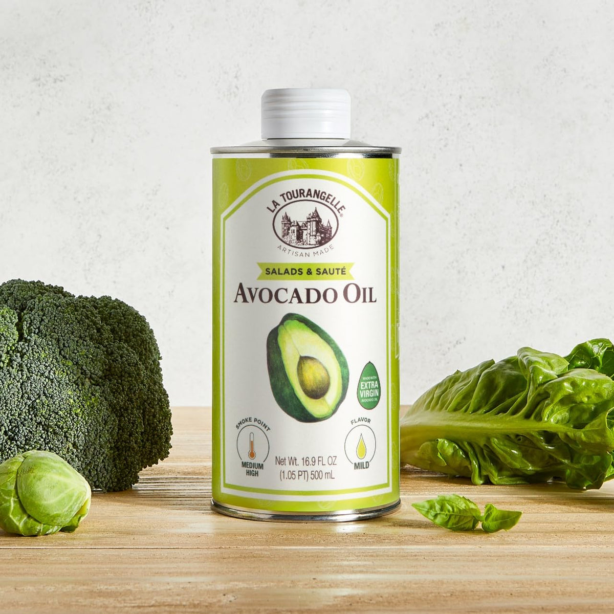 La Tourangelle 16.9 Fl Oz all-natural avocado oil for salads, fruit, fish, or vegetables with buttery flavor
