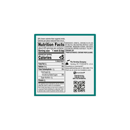 ice breakers wintergreen sugar free mints 1.5 oz 8 count tins for instant refreshment