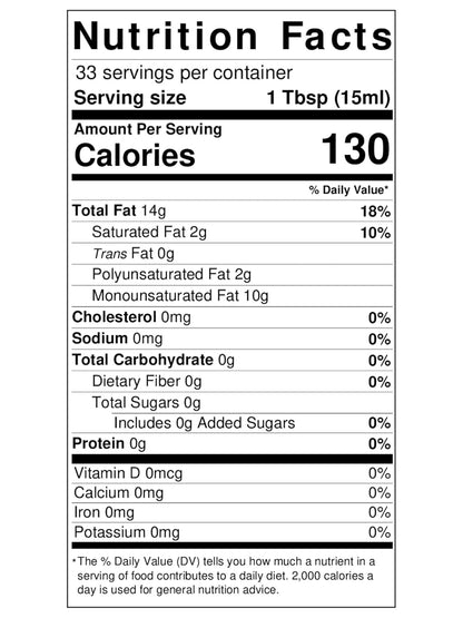 La Tourangelle 16.9 Fl Oz all-natural avocado oil for salads, fruit, fish, or vegetables with buttery flavor