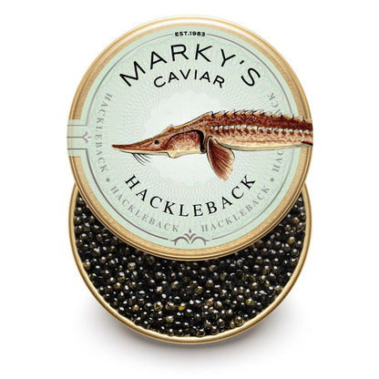 MARKY'S Caviar Tasting Gift Set – 4 x 0.5 oz + Blini, Spoon & Cooler Bag