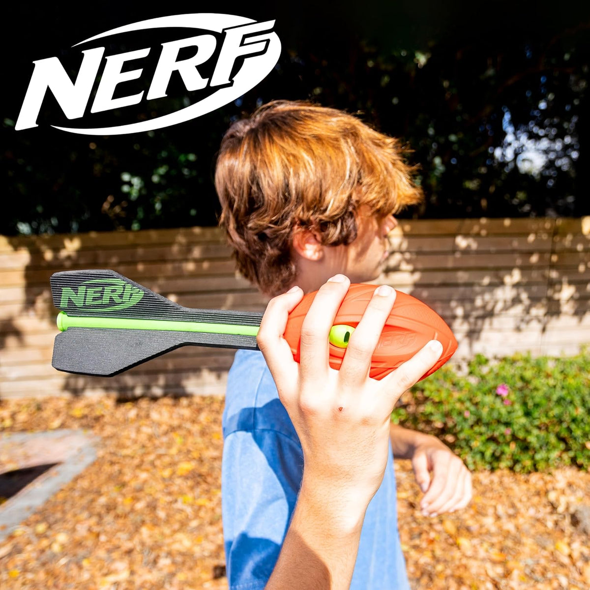 Nerf Vortex Aero Howler Foam Ball, Classic Long-Distance Football, Flight-Optimizing Tail, Whistling Sound, Indoor & Outdoor Fun, Christmas Stocking Stuffers for Kids