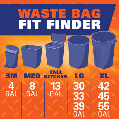 Hefty Ultra Strong Multipurpose Large Trash Bags, Black, Unscented, 30 Gallon, 25 Count Visit the Hefty Store