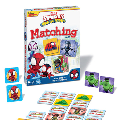 Wonder Forge Marvel Spidey and His Amazing Friends Matching Game - Educational Memory Game for Kids Ages 3+ - Fun for Toddler Boys and Girls Featuring Spiderman and Friends