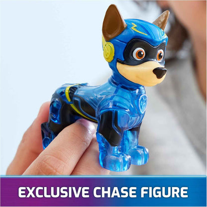 Paw Patrol: The Mighty Movie, Chase's Mighty Transforming Cruiser with Mighty Pups Action Figure, Lights and Sounds, Kids Toys for Boys & Girls 3+
